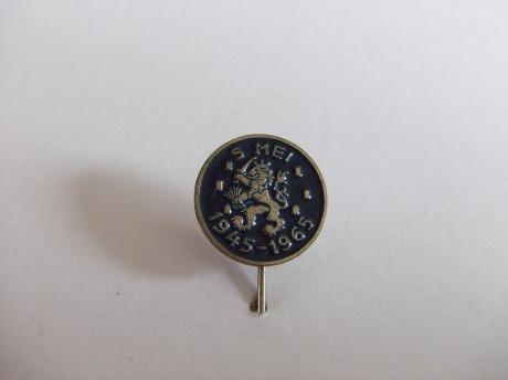 Herdenking 5 mei 1945-1965 blauw